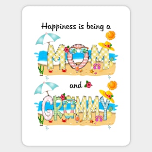 Happiness Is Being A Mom And Grammy Summer Beach Happy Mother's Magnet